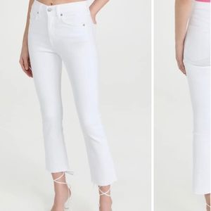 NWT Veronica Beard Carly Kick flare white jeans size 28